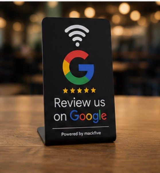 NFC Google review stand