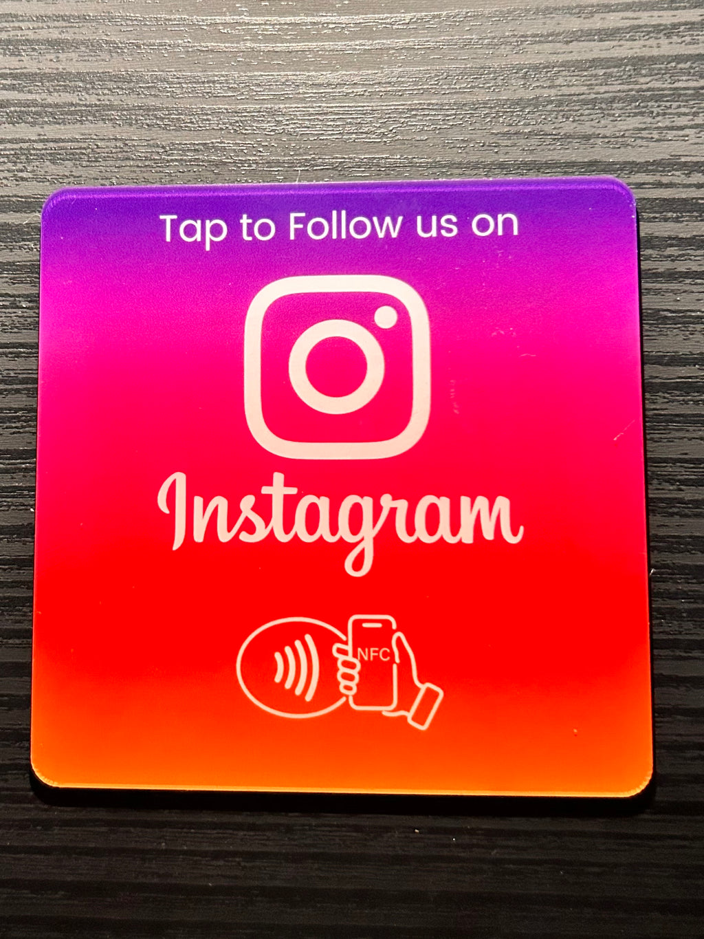 Instagram NFC page card