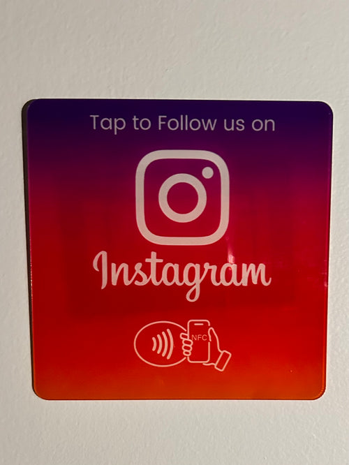 Instagram NFC page card